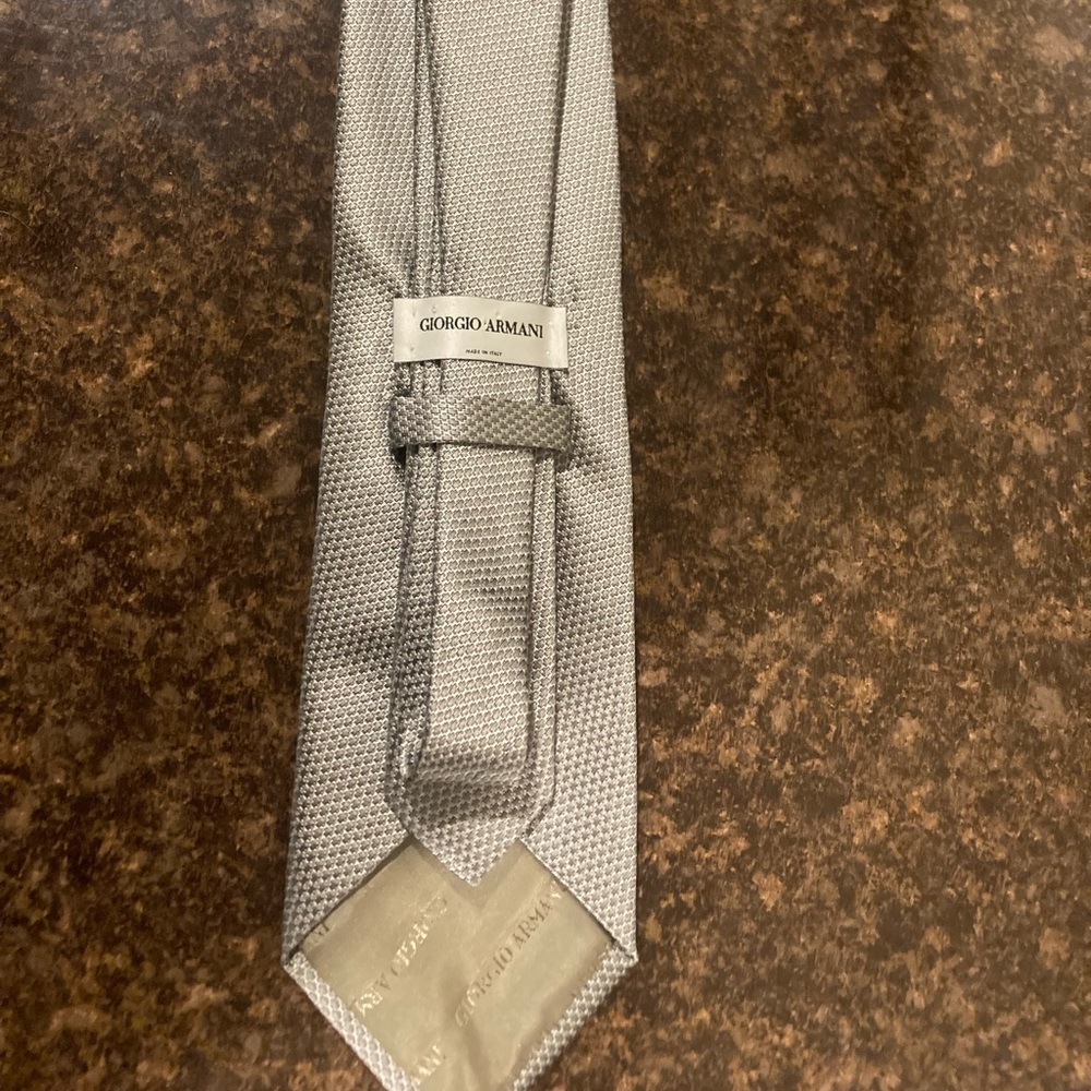 SILVER GIORGIO ARMANI TIE